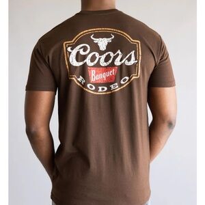 Coors Rodeo Steer Head T-Shirt for Men in Brown NWOT XL